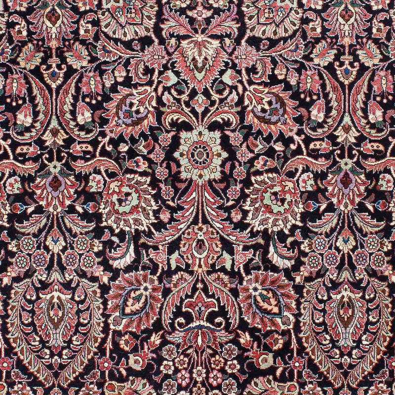 Tapete Persa - Bijar - 209 x 130 cm - azul escuro