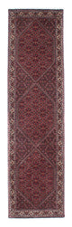 Corredor Tapete Persa - Bijar - 313 x 84 cm - azul escuro
