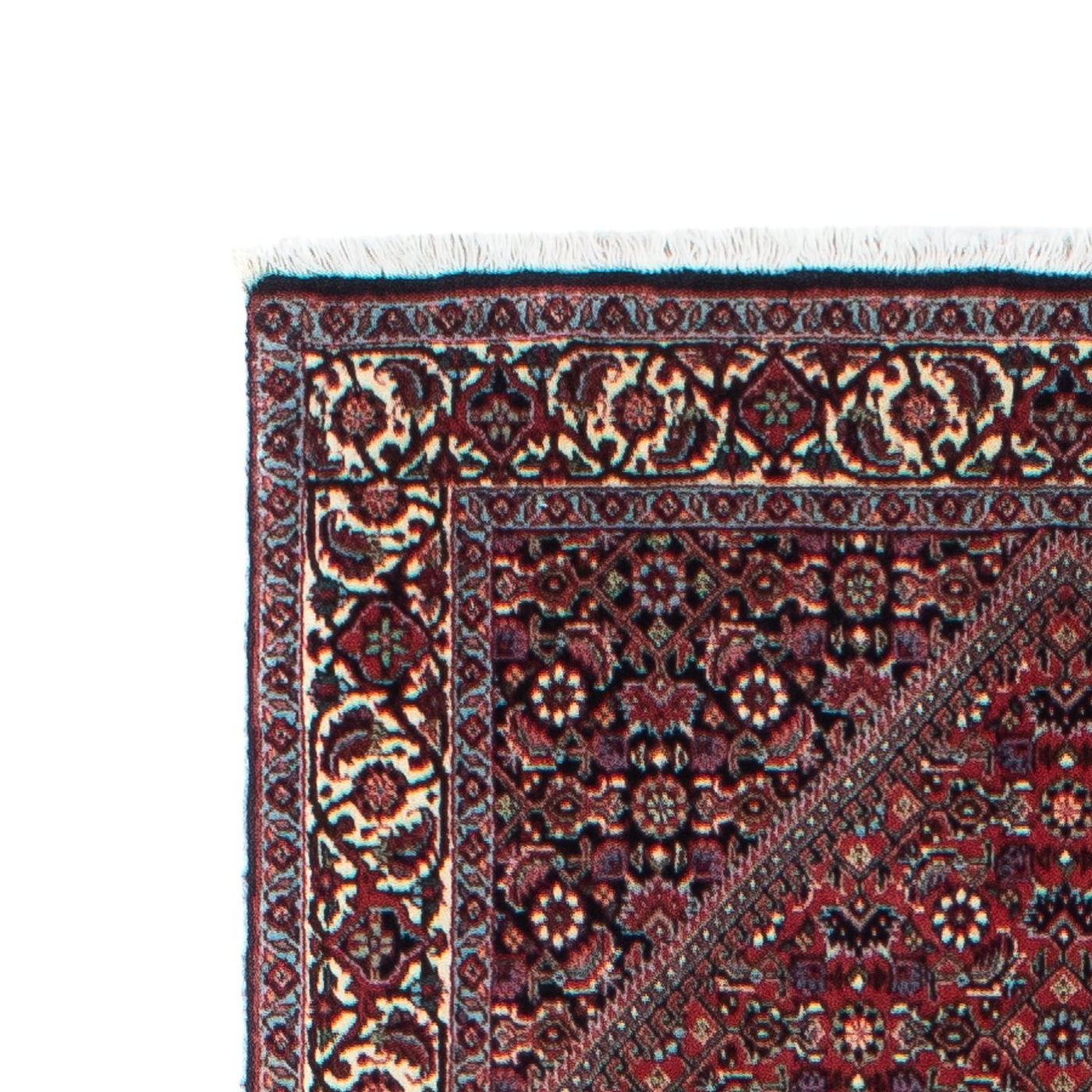 Corredor Tapete Persa - Bijar - 313 x 84 cm - azul escuro