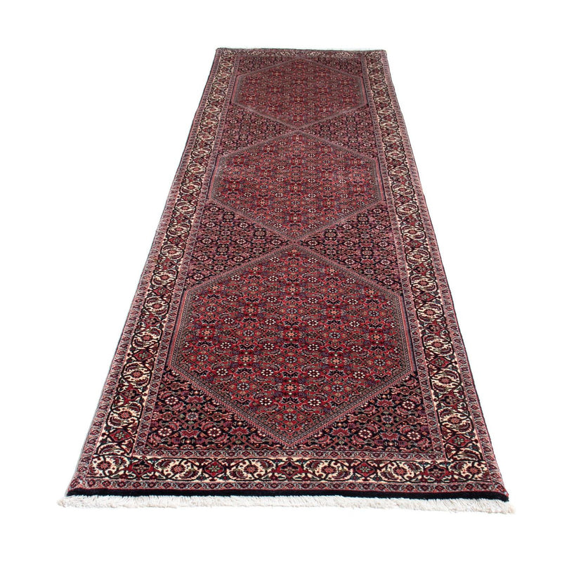 Corredor Tapete Persa - Bijar - 313 x 84 cm - azul escuro