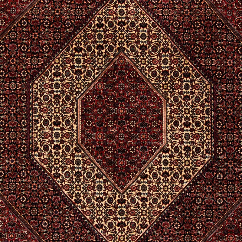 Tapete Persa - Bijar - 255 x 205 cm - vermelho escuro
