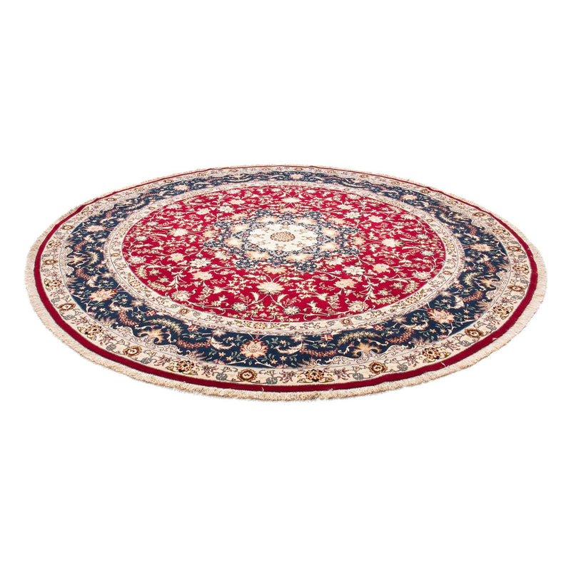 Tapete Persa - Tabriz - Royal ronda  - 250 x 250 cm - vermelho escuro