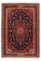 Tapete persa - Keshan - 119 x 80 cm - azul escuro