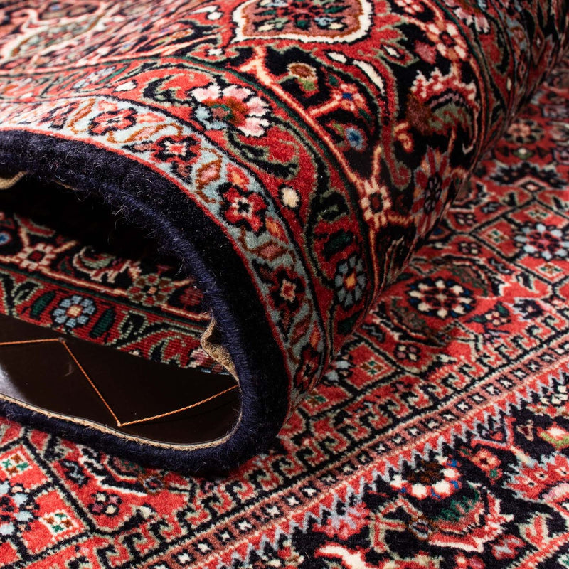 Tapete Persa - Bijar - 238 x 175 cm - vermelho escuro