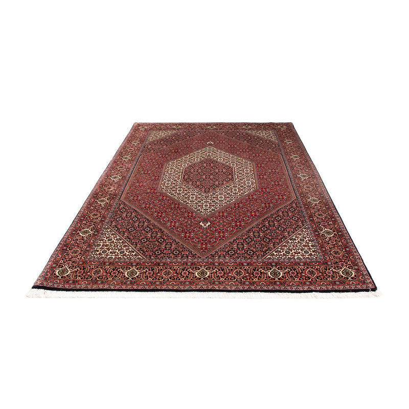 Tapete Persa - Bijar - 238 x 175 cm - vermelho escuro
