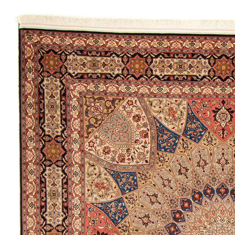 Tapete Persa - Tabriz - Royal praça  - 256 x 253 cm - multicolorido