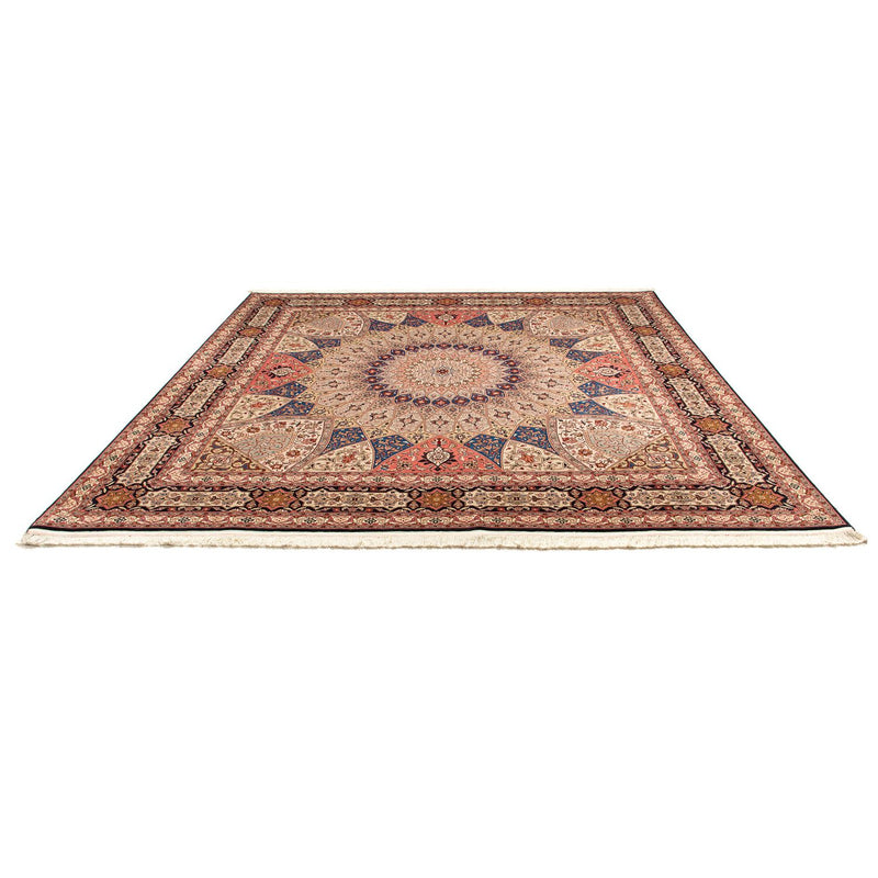Tapete Persa - Tabriz - Royal praça  - 256 x 253 cm - multicolorido