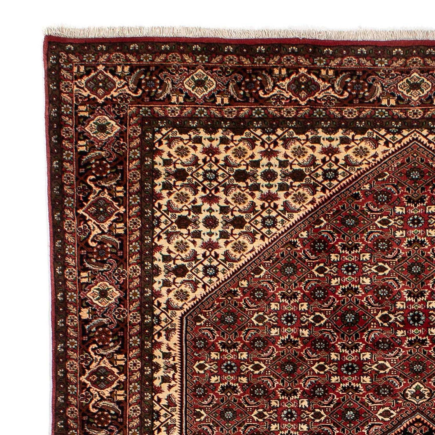 Tapete Persa - Bijar - 297 x 202 cm - vermelho escuro