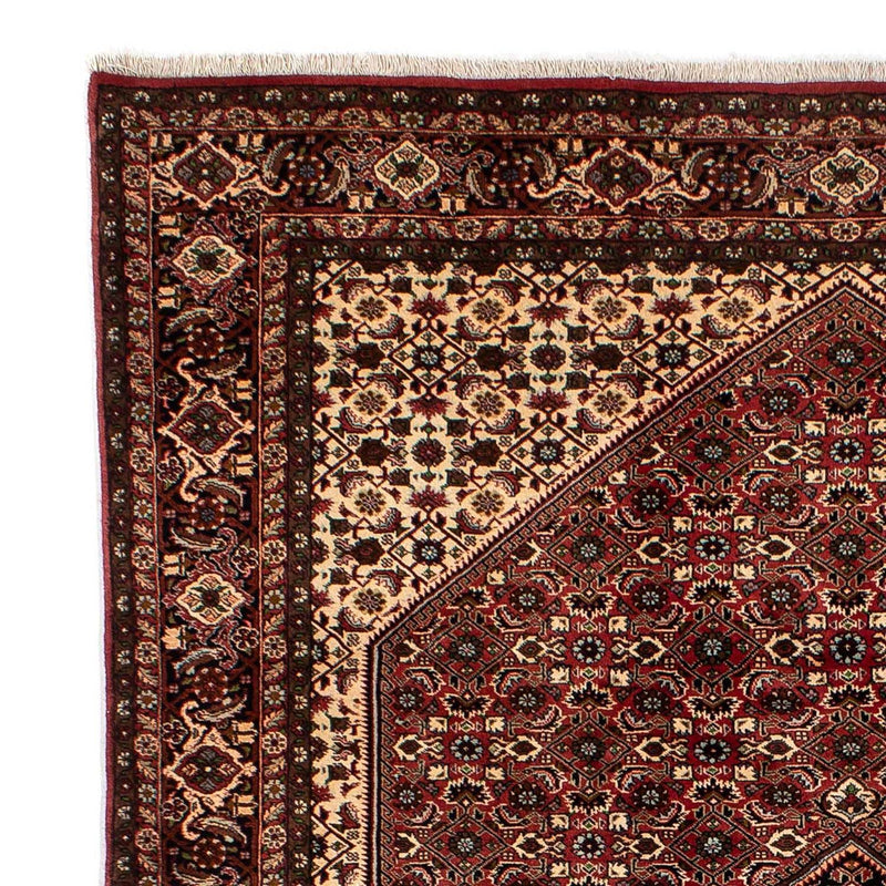 Tapete Persa - Bijar - 297 x 202 cm - vermelho escuro