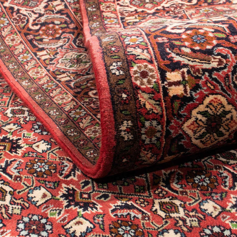 Tapete Persa - Bijar - 297 x 202 cm - vermelho escuro