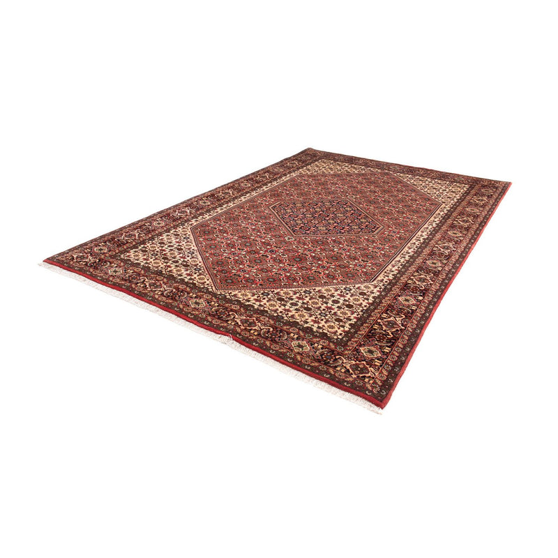 Tapete Persa - Bijar - 297 x 202 cm - vermelho escuro