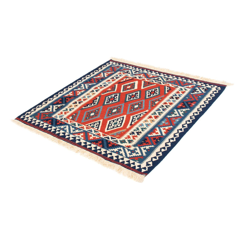 Tapete Kelim - Oriental praça  - 103 x 101 cm - multicolorido