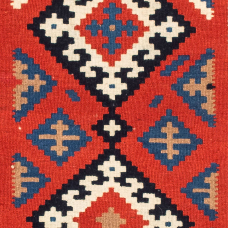 Tapete Kelim - Oriental praça  - 106 x 100 cm - multicolorido