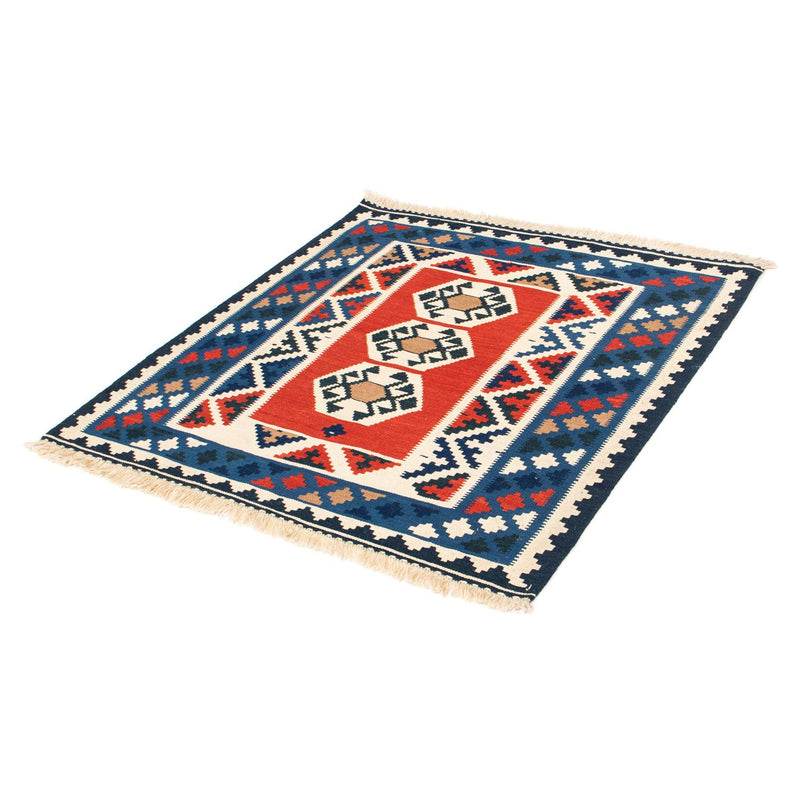 Tapete Kelim - Oriental praça  - 103 x 103 cm - multicolorido