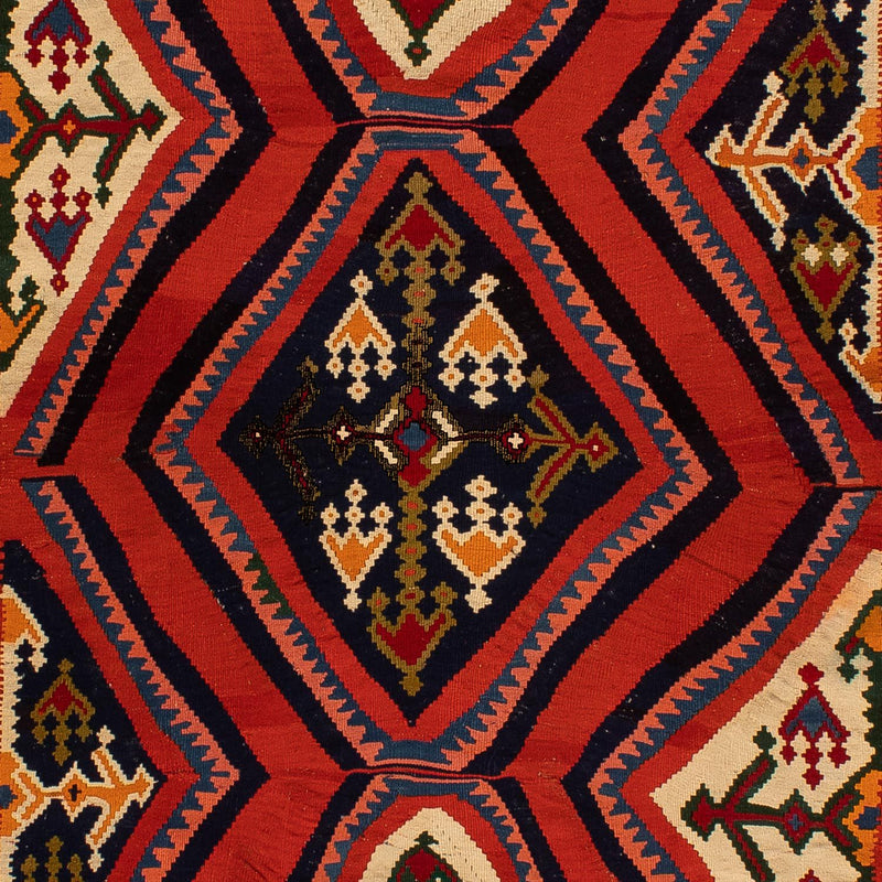 Tapete Kelim - Oriental - 290 x 173 cm - vermelho escuro