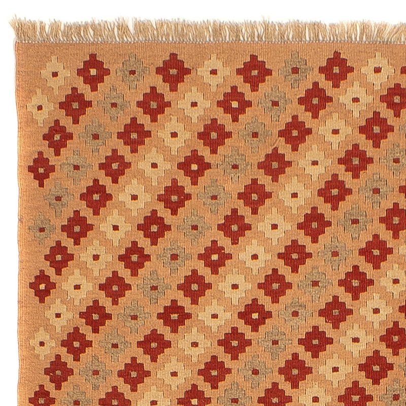 Tapete Kelim - Oriental - 214 x 158 cm - castanho claro
