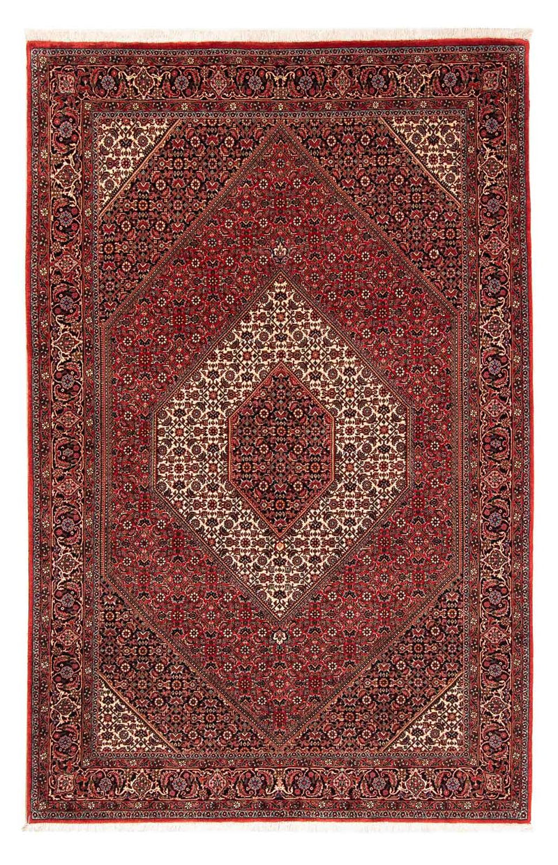 Tapete Persa - Bijar - 232 x 153 cm - vermelho