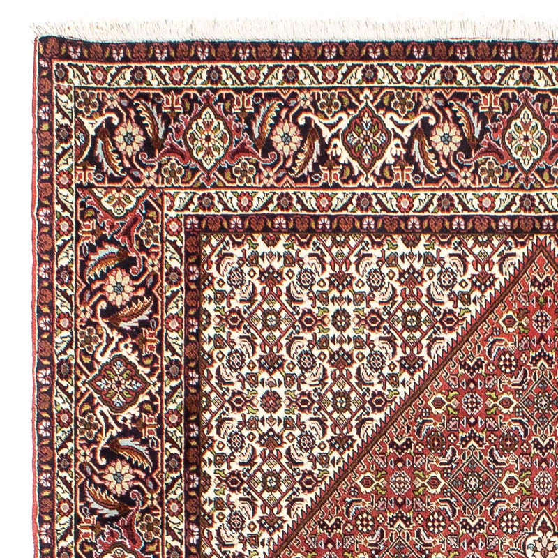 Tapete Persa - Bijar - 251 x 174 cm - vermelho claro
