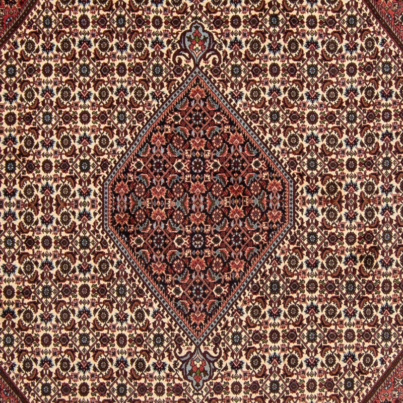 Tapete Persa - Bijar - 343 x 252 cm - vermelho escuro