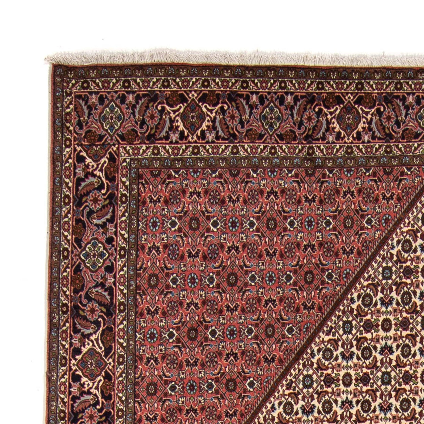 Tapete Persa - Bijar - 343 x 252 cm - vermelho escuro