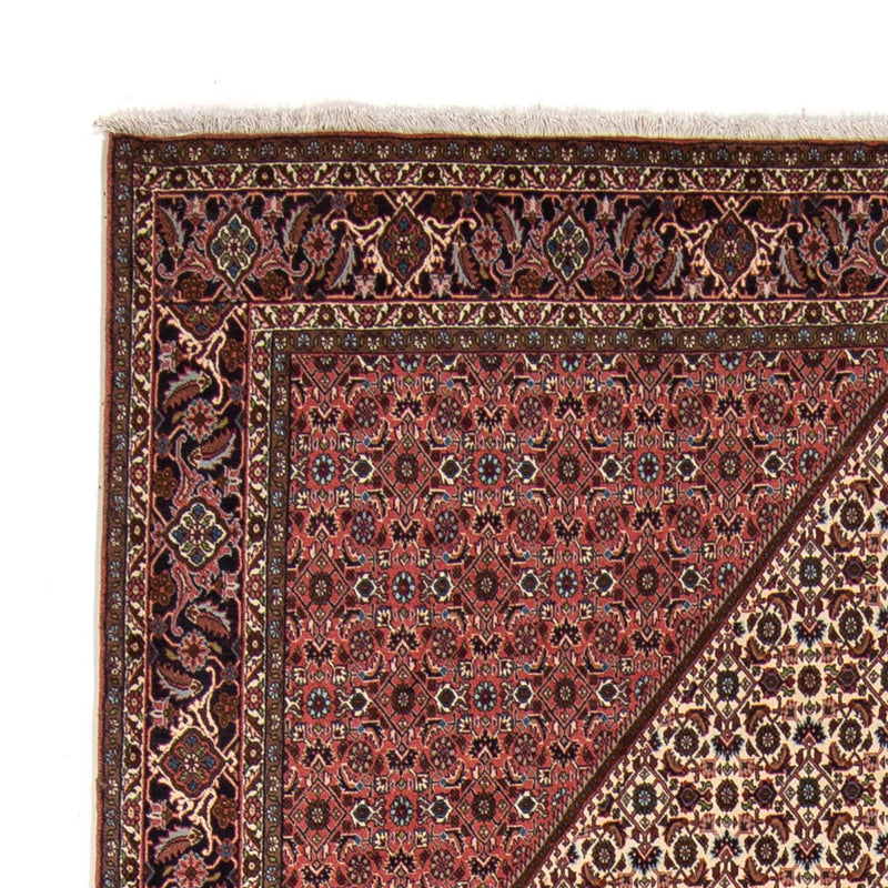 Tapete Persa - Bijar - 343 x 252 cm - vermelho escuro