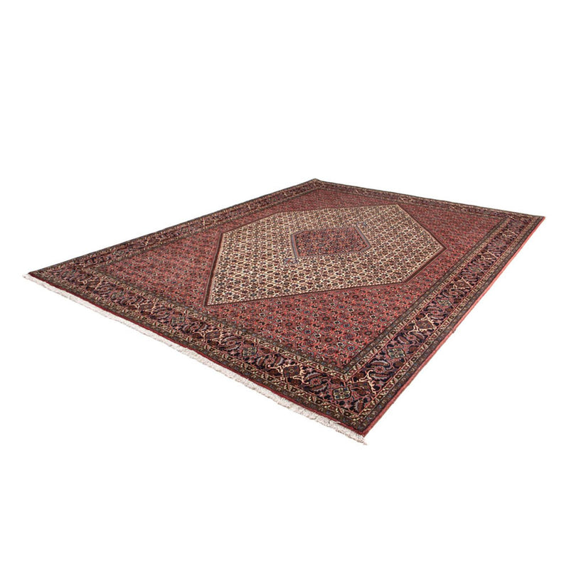 Tapete Persa - Bijar - 343 x 252 cm - vermelho escuro