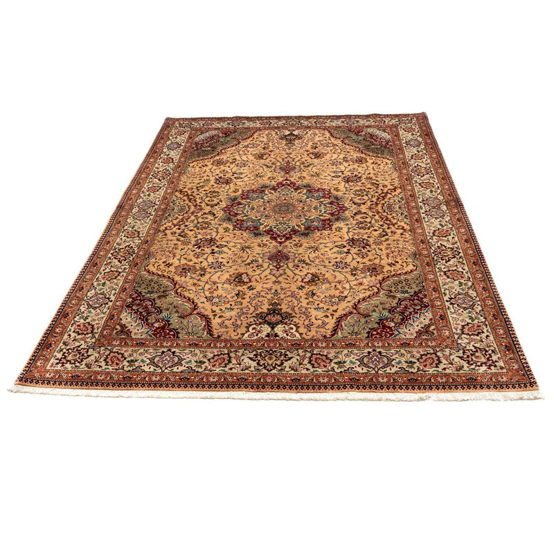 Tapete Persa - Tabriz - Royal - 297 x 195 cm - castanho claro