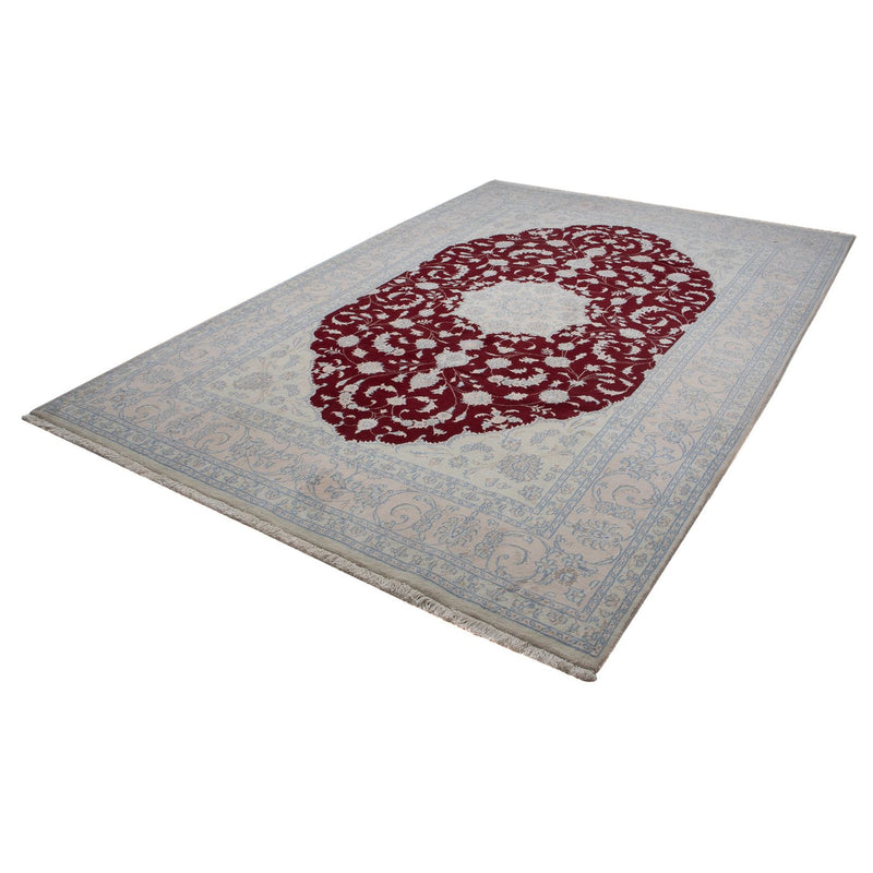 Tapete Persa - Nain - 294 x 202 cm - vermelho escuro