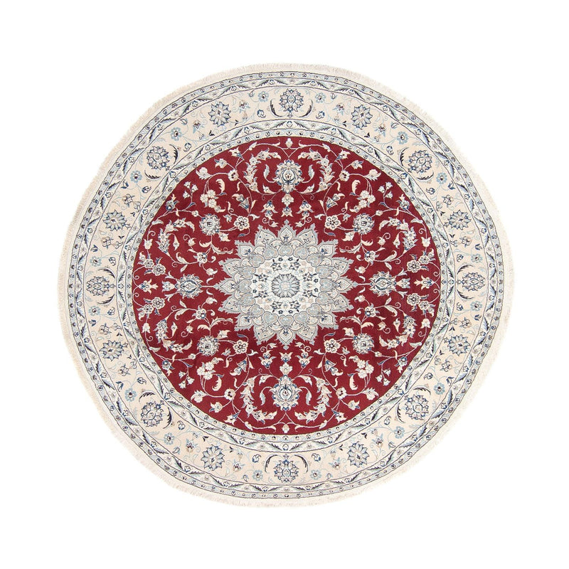 Tapete Persa - Nain ronda  - 250 x 250 cm - vermelho escuro