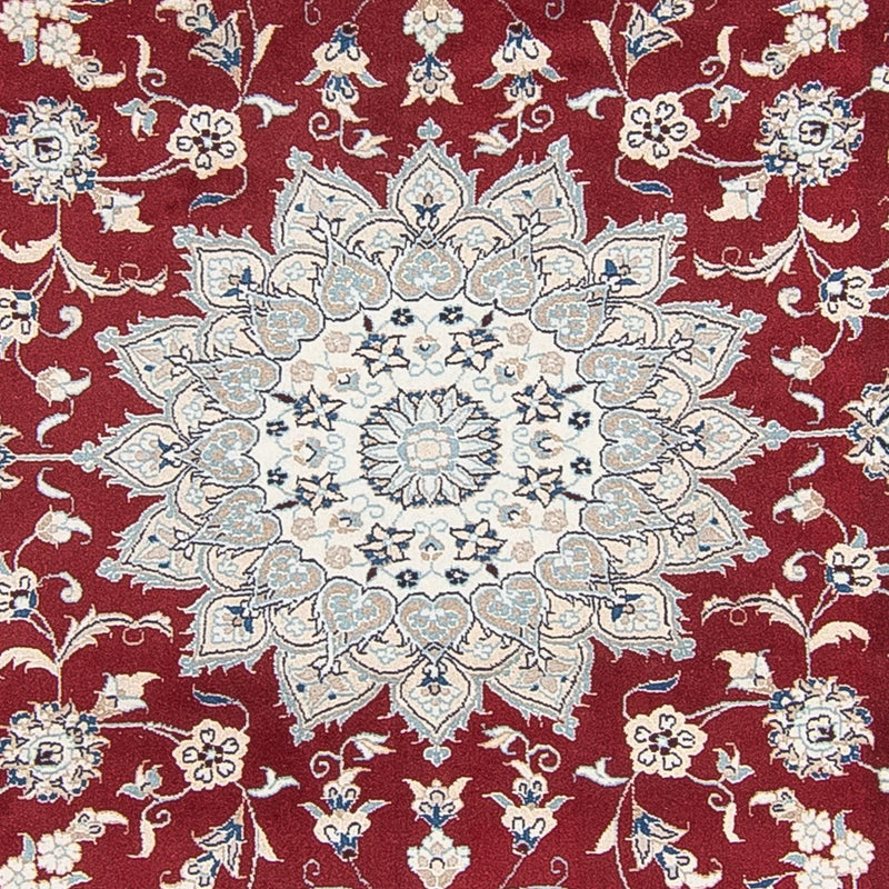 Tapete Persa - Nain ronda  - 250 x 250 cm - vermelho escuro