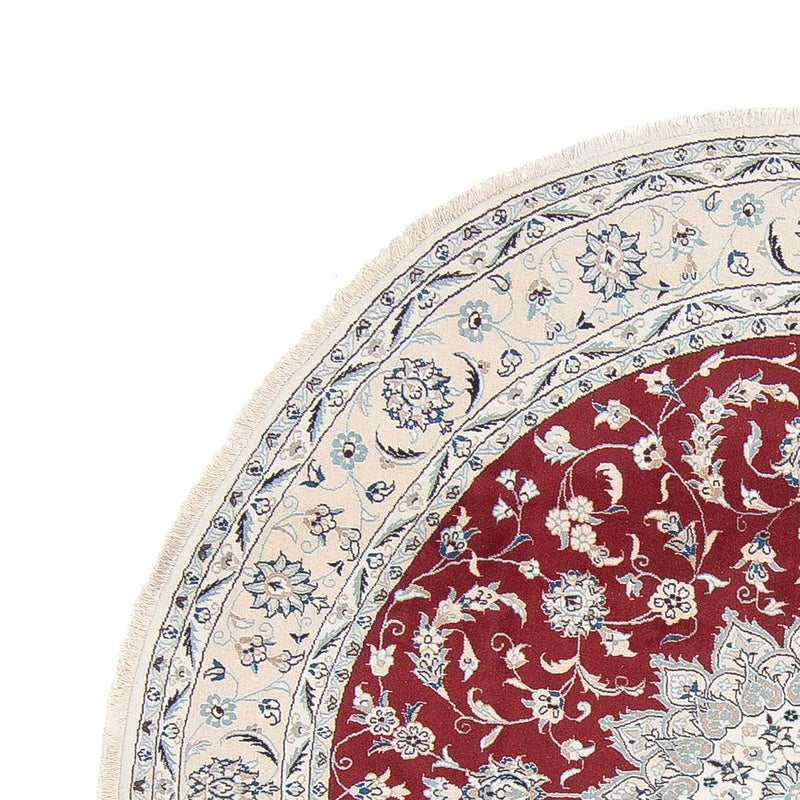 Tapete Persa - Nain ronda  - 250 x 250 cm - vermelho escuro