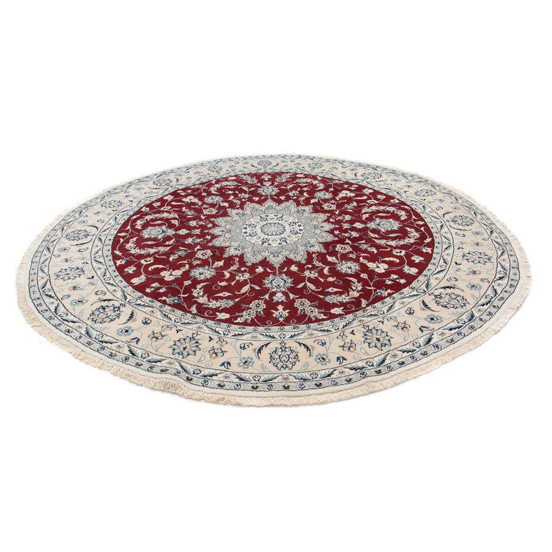 Tapete Persa - Nain ronda  - 250 x 250 cm - vermelho escuro