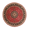Tabriz - 50 Raj Tapete 253x253cm - Tapete persa - Redondo / Vermelho escuro / 253 x 253 cm Redondo