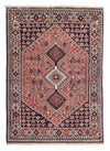 Yalameh Tapete 103x148cm - Tapete persa - Rectangular / Azul escuro / 103 x 148 cm Rectangular