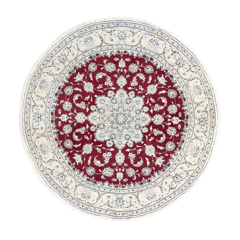 Tapete Persa - Nain ronda  - 245 x 245 cm - vermelho escuro