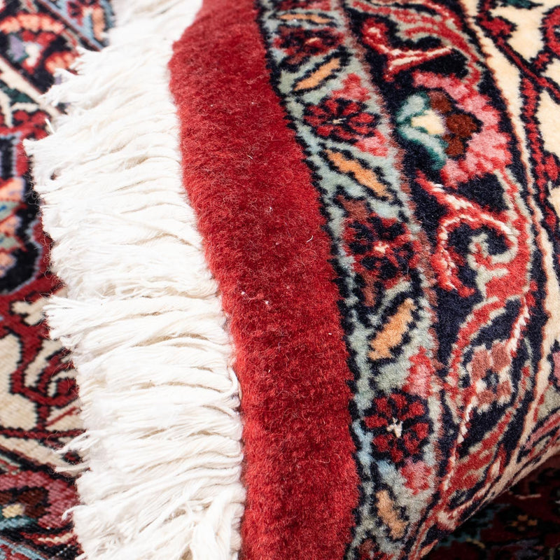 Tapete Persa - Bijar ronda  - 205 x 205 cm - vermelho escuro