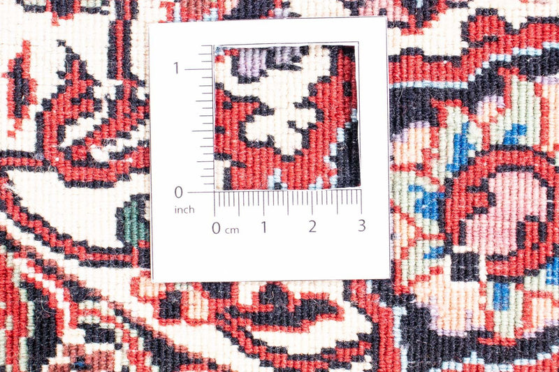 Tapete Persa - Bijar ronda  - 205 x 205 cm - vermelho escuro