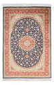 Tapete persa - Ghom - 153 x 100 cm - azul escuro