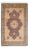 Qom Tapete 76x120cm - Tapete persa - Rectangular / Castanho claro / 76 x 120 cm Rectangular