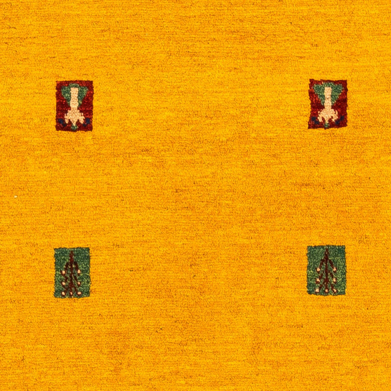 Tapete Gabbeh - Loribaft Persa - 150 x 107 cm - ouro