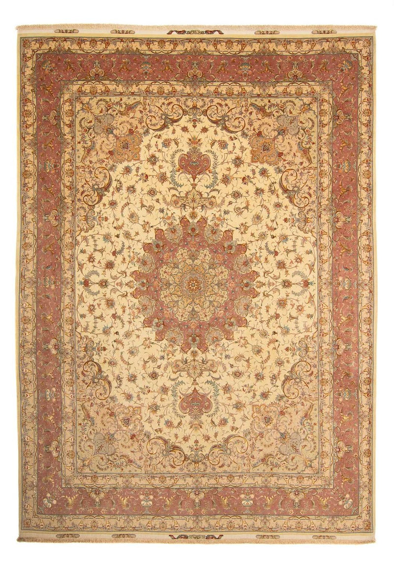Tapete Persa - Tabriz - Royal - 404 x 300 cm - castanho