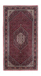 Corredor Tapete Persa - Bijar - 201 x 100 cm - vermelho escuro