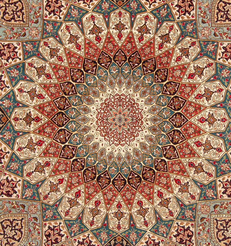 Tapete Persa - Tabriz - Royal - 254 x 204 cm - multicolorido