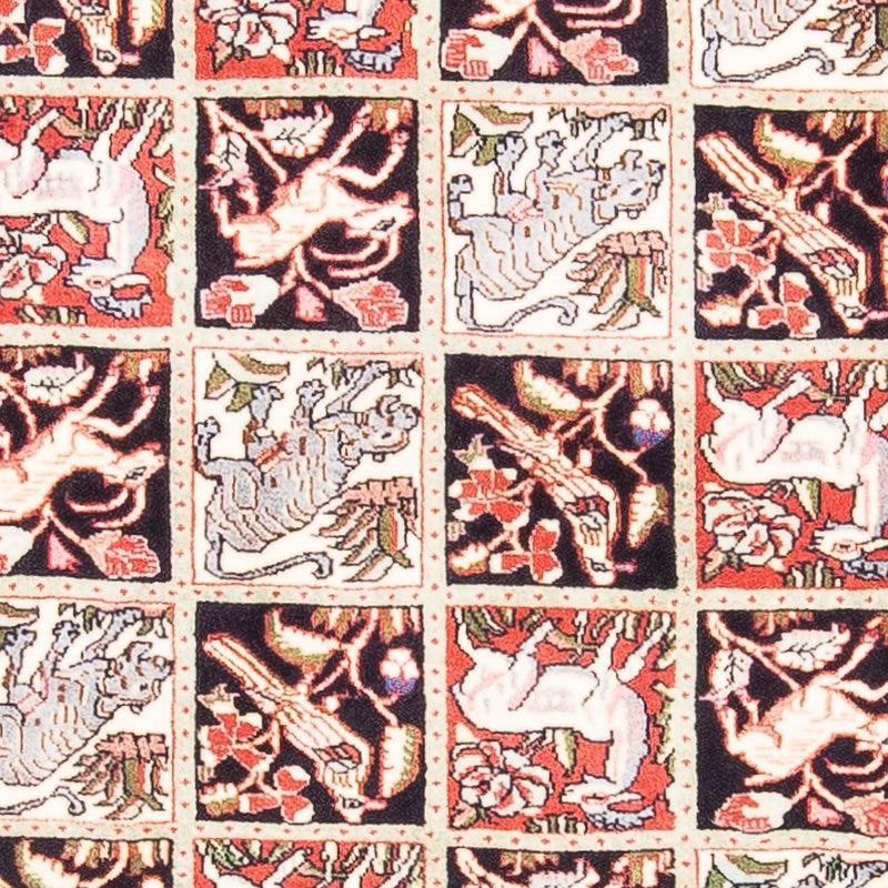 Tapete Persa - Bijar - 138 x 71 cm - vermelho claro
