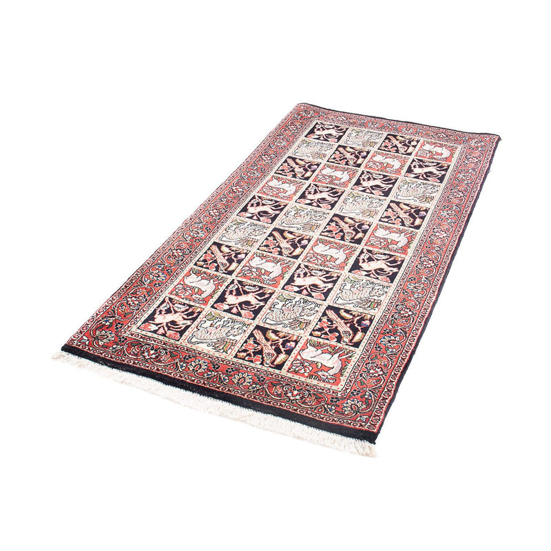 Tapete Persa - Bijar - 138 x 71 cm - vermelho claro