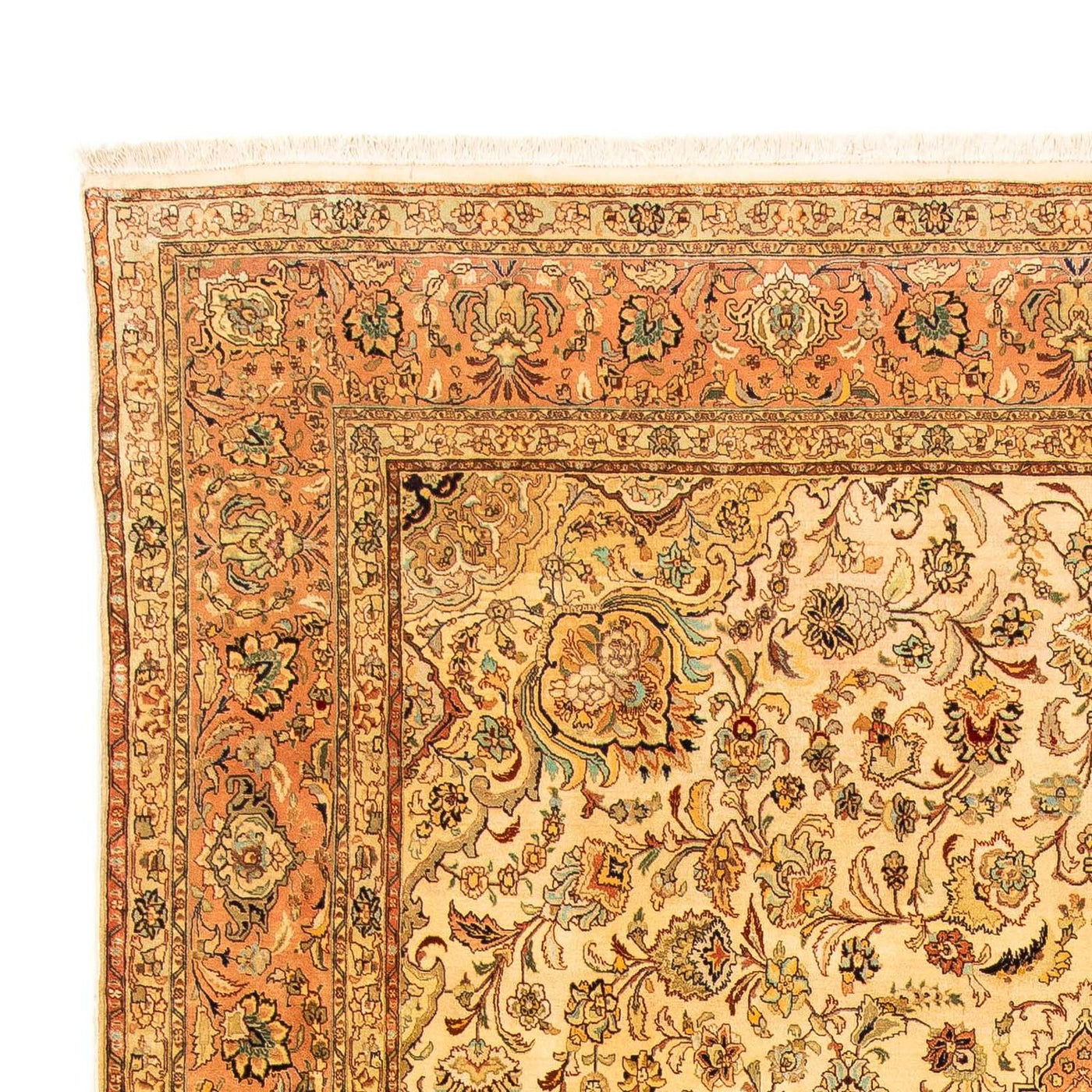 Tapete Persa - Tabriz - Premium - 320 x 201 cm - castanho