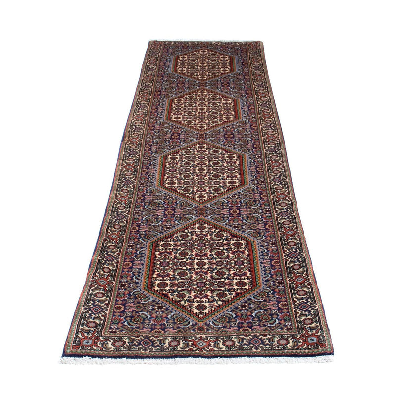 Corredor Tapete Persa - Bijar - 255 x 69 cm - azul
