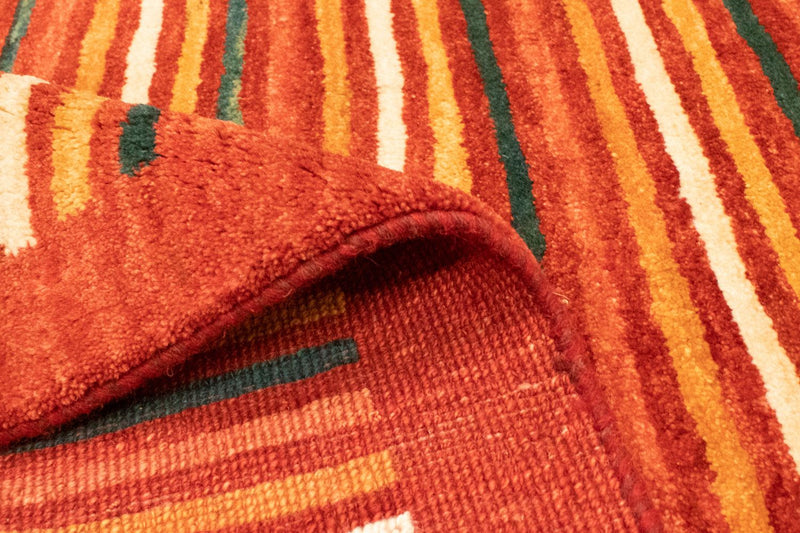 Tapete Gabbeh - Persa - 181 x 120 cm - vermelho