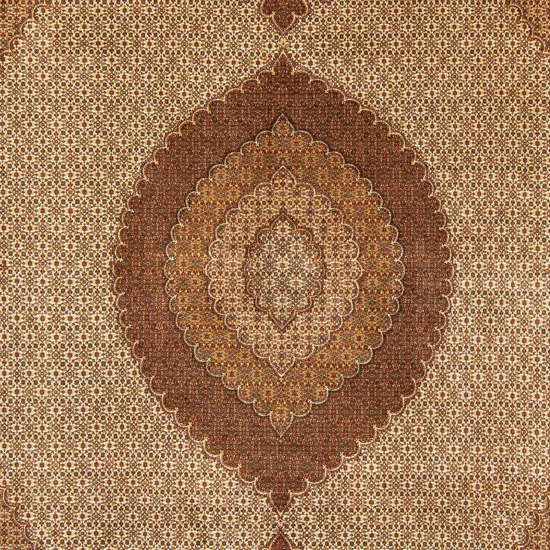 Tapete Persa - Tabriz - 403 x 302 cm - castanho claro
