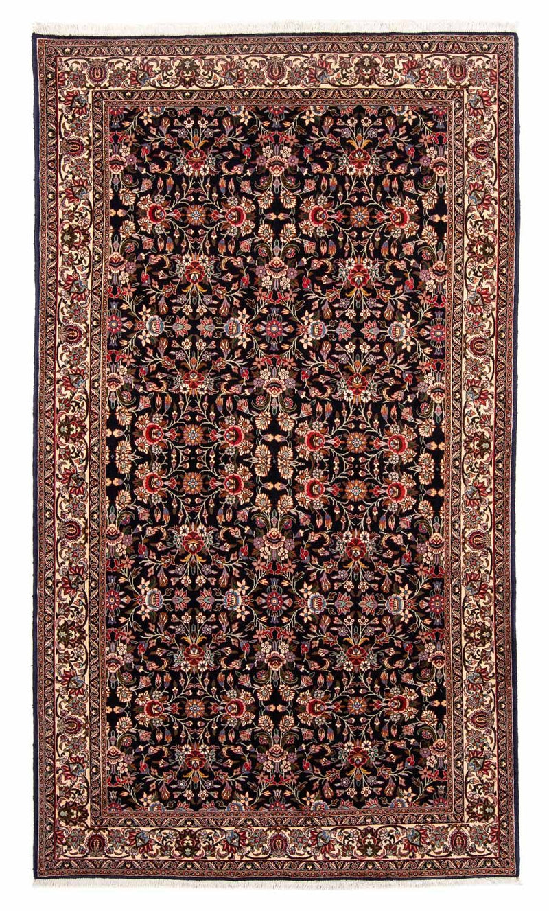 Tapete Persa - Bijar - 266 x 150 cm - azul escuro